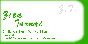 zita tornai business card